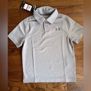 Under armour youth xs gray polo nwt